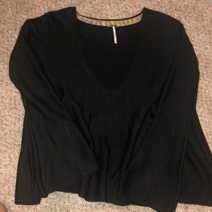 Free people black sweater